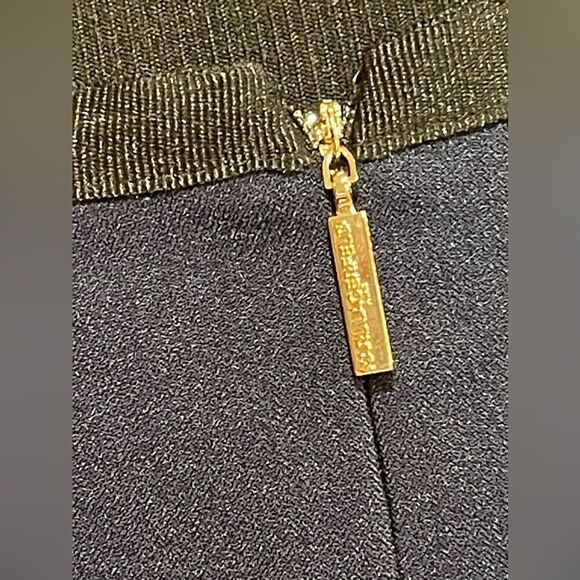 Karl Lagerfeld Paris Navy Ruffle Hem Dress with Bow Detail - Size 12 - NWT - Picture 4 of 5